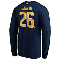 Rasmus Dahlin Buffalo Sabres - Fanatics Authentic Stack Name & Number T-Shirt Navy