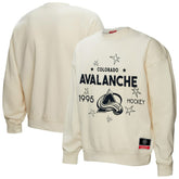 Colorado Avalanche - Mitchell & Ness Women's Logo 3.0 Pullover Sweatshirt Cream