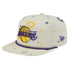 New Era - Los Angeles Lakers Lunar Golfer Snapback Hat - Cream