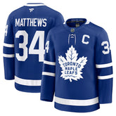 Auston Matthews Toronto Maple Leafs - Fanatics Captain Patch Home Premium Jersey Blue