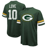 Jordan Love Green Bay Packers Majestic Threads Name & Number Oversize Fit T-Shirt Green - NFL