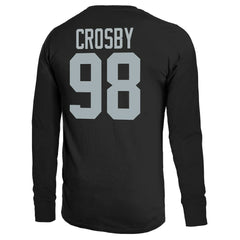 Maxx Crosby Las Vegas Raiders Majestic Threads Name & Number Non-Distressed Long Sleeve T-Shirt Black - NFL