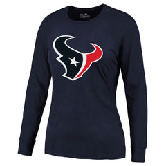C.J. Stroud Houston Texans Majestic Threads Women's Player Name & Number Long Sleeve T-Shirt Navy - NFL