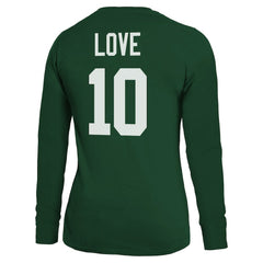 Jordan Love Green Bay Packers Majestic Threads Women's Name & Number Long Sleeve T-Shirt Green - NFL