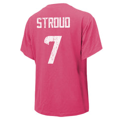 C.J. Stroud Houston Texans Majestic Threads Women's Name & Number T-Shirt Pink - NFL