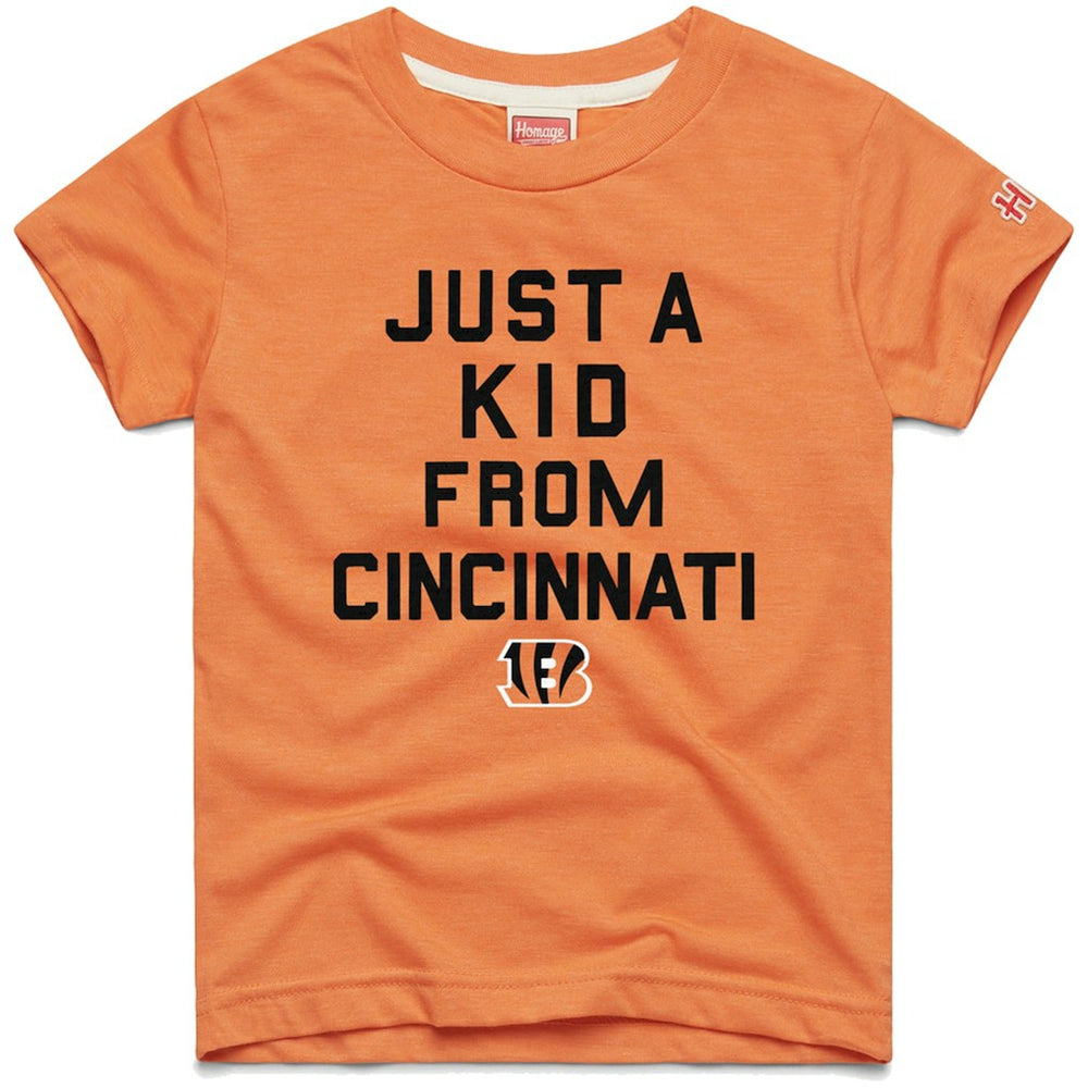 Cincinnati Bengals Homage Youth Just a Kid Tri-Blend T-Shirt Orange - NFL