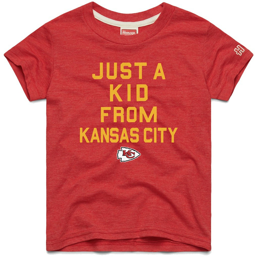 Kansas City Chiefs Homage Youth Just a Kid Tri-Blend T-Shirt Red - NFL