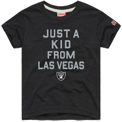 Las Vegas Raiders Homage Youth Just a Kid Tri-Blend T-Shirt Black - NFL