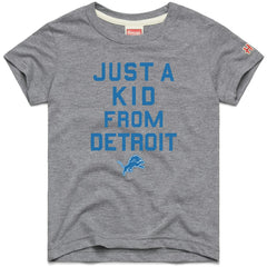 Detroit Lions Homage Youth Just a Kid Tri-Blend T-Shirt Gray - NFL