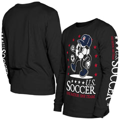 New Era USMNT New Era Old School Sport Long Sleeve T-Shirts - Black