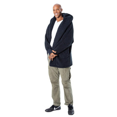 NBA - The Best Lounger in the World By Jill Martin Orlando Magic Unisex Black Oversized Open-Front Hoodie Sweater