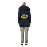 NBA - The Best Lounger in the World By Jill Martin Los Angeles Lakers Unisex Black Oversized Open-Front Hoodie Sweater