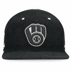 Milwaukee Brewers Nike Pro Corduroy Structured Snapback Hat discount