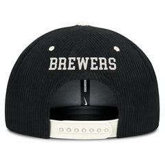 Milwaukee Brewers Nike Pro Corduroy Structured Snapback Hat discount