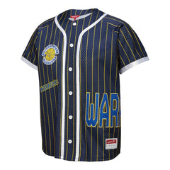 Mitchell & Ness - Golden State Warriors x DANNIJO Women's Fashion Baseball Jersey - Blue
