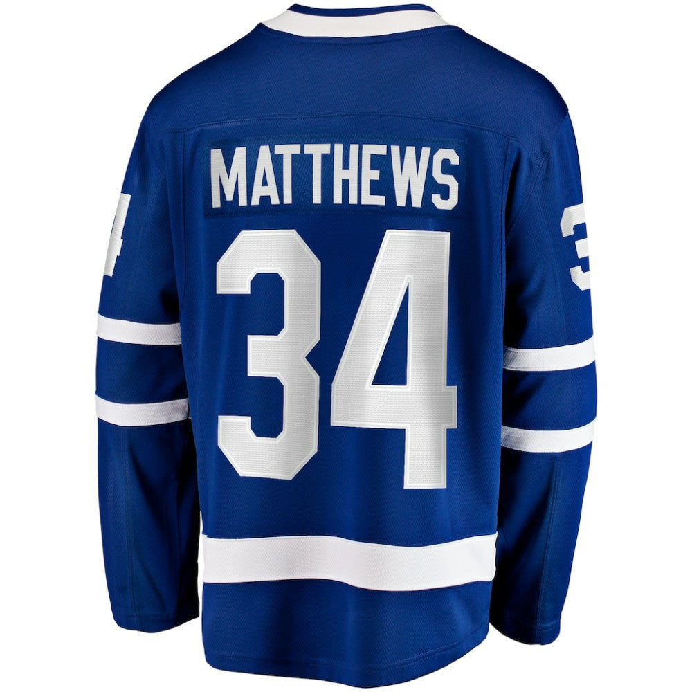 Auston Matthews Toronto Maple Leafs Fanatics Captain Patch Home Breakaway Player Jersey - Blue | NHL Jerseys
