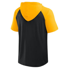 Pittsburgh Pirates Logo Athletic Prime Raglan Short Sleeve Hoodie T-Shirt for sale