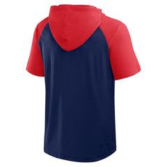 Boston Red Sox Logo Athletic Prime Raglan Short Sleeve Hoodie T-Shirt for sale
