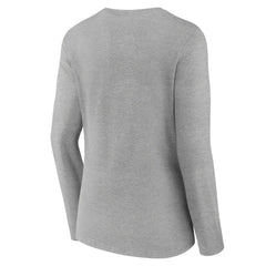 Jacksonville Jaguars Women's Classic Logo Long Sleeve V-Neck T-Shirt Gray - NFL