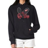 Detroit Red Wings - G-III 4Her by Carl Banks Women's Animal Print Heart Fleece Pullover Hoodie Black