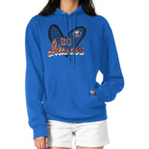 New York Islanders - G-III 4Her by Carl Banks Women's Animal Print Heart Fleece Pullover Hoodie Royal