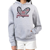 Carolina Hurricanes - G-III 4Her by Carl Banks Women's Animal Print Heart Fleece Pullover Hoodie Heather Gray