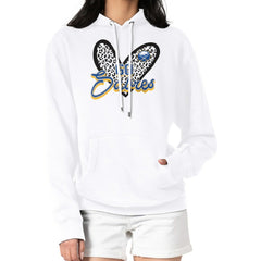 Buffalo Sabres - G-III 4Her by Carl Banks Women's Animal Print Heart Fleece Pullover Hoodie White