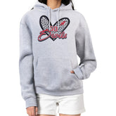 New Jersey Devils - G-III 4Her by Carl Banks Women's Animal Print Heart Fleece Pullover Hoodie Heather Gray