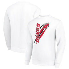 New Jersey Devils - Starter Color Scratch Pullover Sweatshirt White