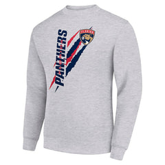 Florida Panthers - Starter Color Scratch Pullover Sweatshirt Heather Gray