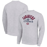 Montreal Canadiens - Starter Stick And Puck Logo Fleece Pullover Sweatshirt Heather Gray