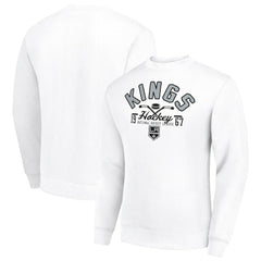 Los Angeles Kings - Starter Stick And Puck Logo Fleece Pullover Sweatshirt White