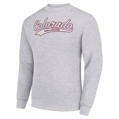 Colorado Avalanche - Starter Tailsweep City Pullover Sweatshirt Heather Gray