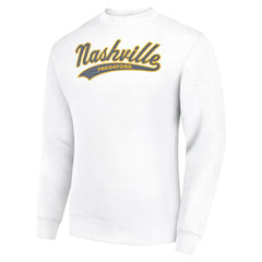 Nashville Predators - Starter Tailsweep City Pullover Sweatshirt White