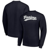 Winnipeg Jets - Starter Tailsweep City Pullover Sweatshirt Navy