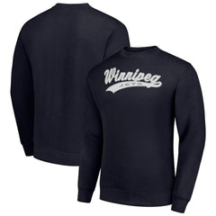Winnipeg Jets - Starter Tailsweep City Pullover Sweatshirt Navy