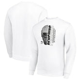 Pittsburgh Penguins Starter Half Helmet Team Logo Pullover Sweatshirt White