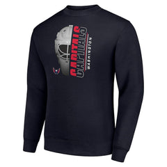 Washington Capitals Starter Half Helmet Team Logo Pullover Sweatshirt Navy