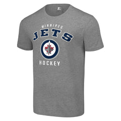 Winnipeg Jets - Starter Logo T-Shirt Heather Gray