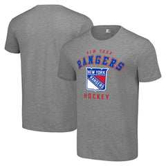 New York Rangers Starter Logo T-Shirt Heather Gray