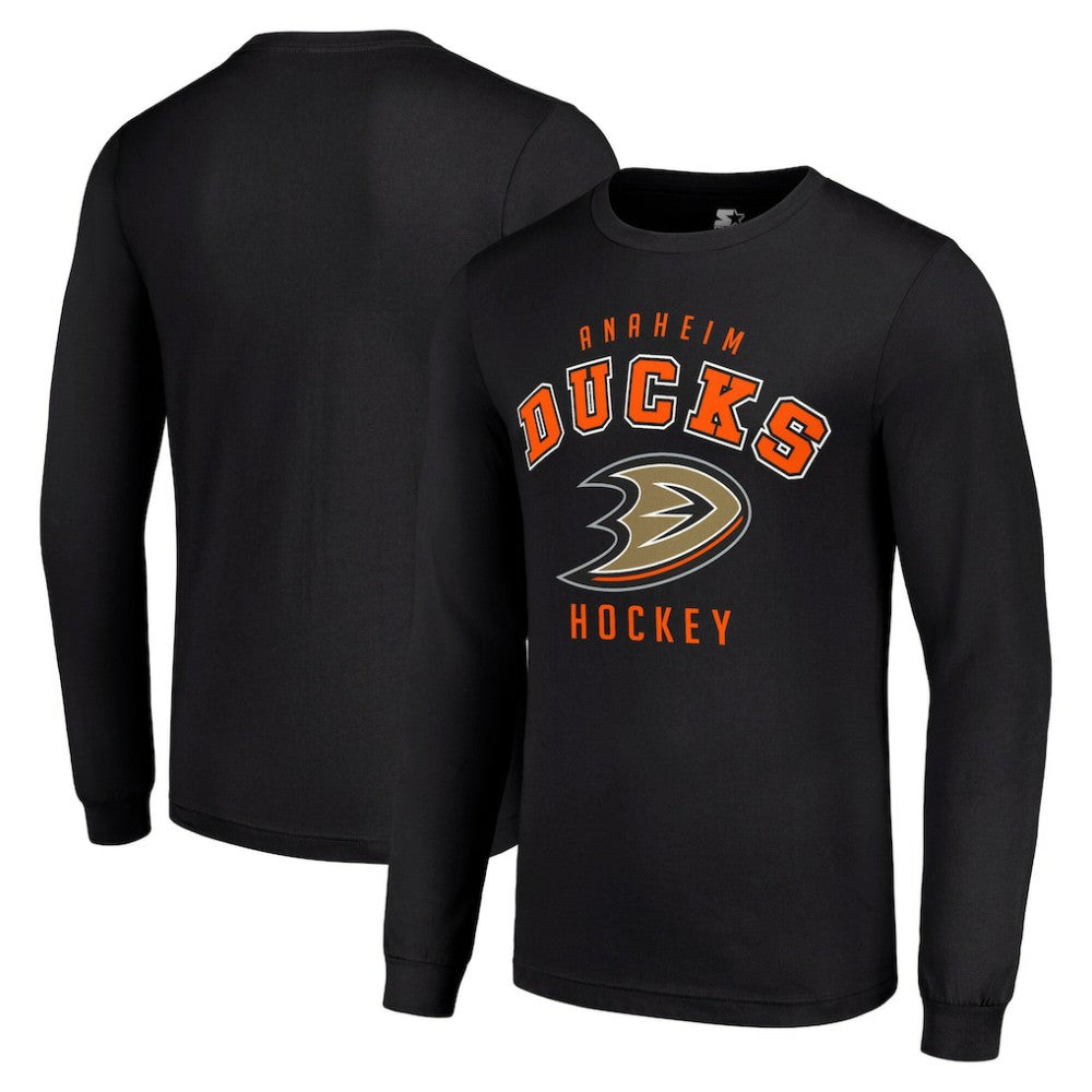Anaheim Ducks - Starter Logo Long Sleeve T-Shirt Black