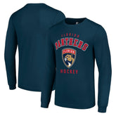 Florida Panthers - Starter Logo Long Sleeve T-Shirt Navy