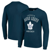 Toronto Maple Leafs - Starter Logo Long Sleeve T-Shirt Navy