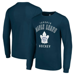 Toronto Maple Leafs - Starter Logo Long Sleeve T-Shirt Navy
