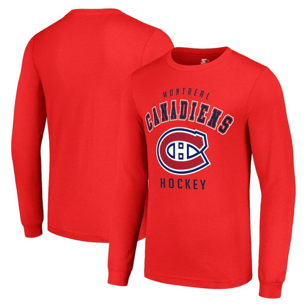 Montreal Canadiens - Starter Logo Long Sleeve T-Shirt Red