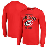 Carolina Hurricanes - Starter Logo Long Sleeve T-Shirt Red