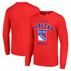 New York Rangers Starter Logo Long Sleeve T-Shirt Red