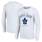 Toronto Maple Leafs - Starter Logo Long Sleeve T-Shirt White