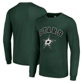 Dallas Stars - Starter Logo Long Sleeve T-Shirt Military Green