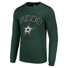Dallas Stars - Starter Logo Long Sleeve T-Shirt Military Green
